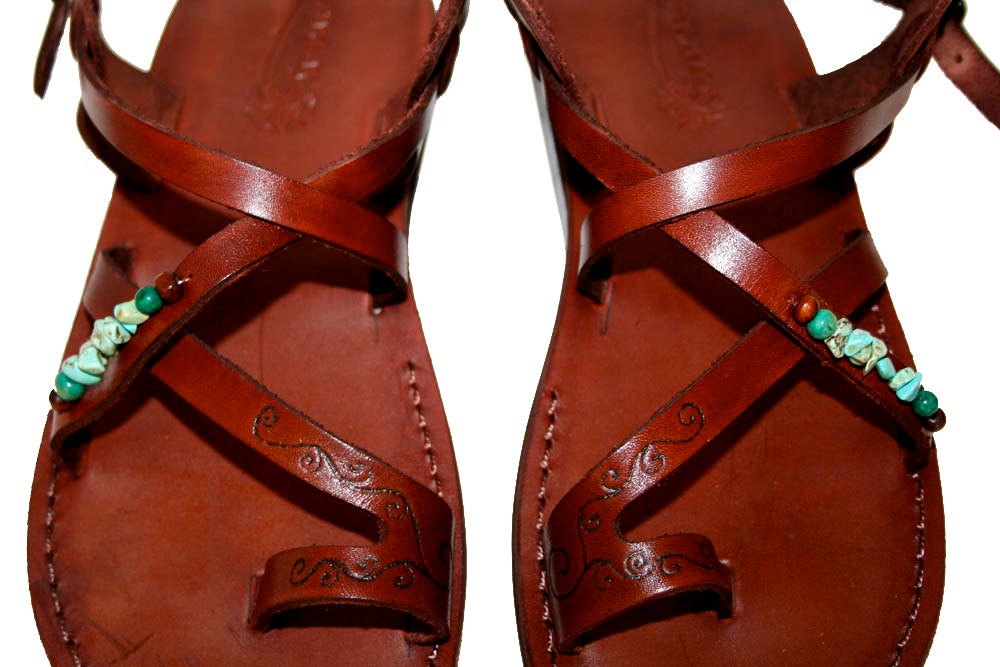 Brown Decor Roxy Leather Sandals