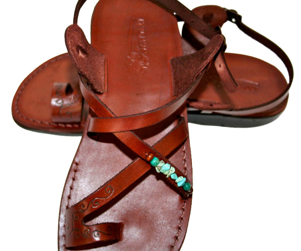 Brown Decor Roxy Leather Sandals