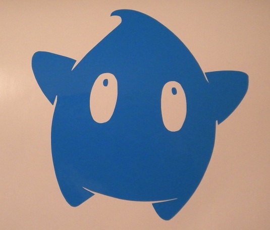 Luma vinyl laptop window decal Super Mario Brothers NES Nintendo Star