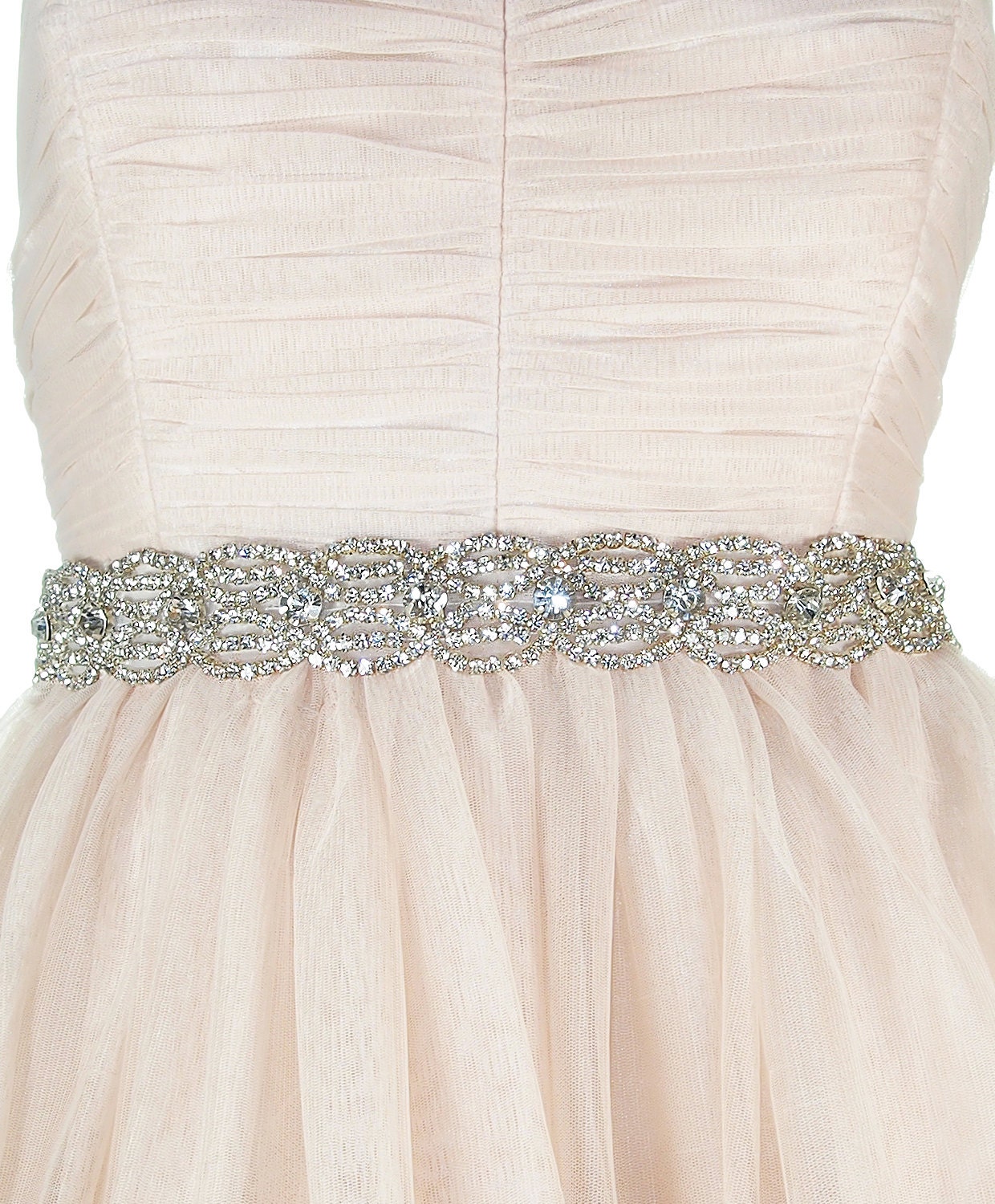 Bridal crystal rhinestone and bridal sash - Laura