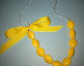 Pop of Color Necklace - Available in Purple, Silver, Brown, Black, Red, Gree,, Teal, Aqua Blue, White, Orange, Yellow