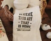 Flour Sack Tea Towels - Home Quotes (set of 2)