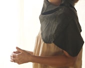 smokey wool cowl shawl, pancho