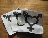 Teeny Tiny Trans Patches, Pack of 3