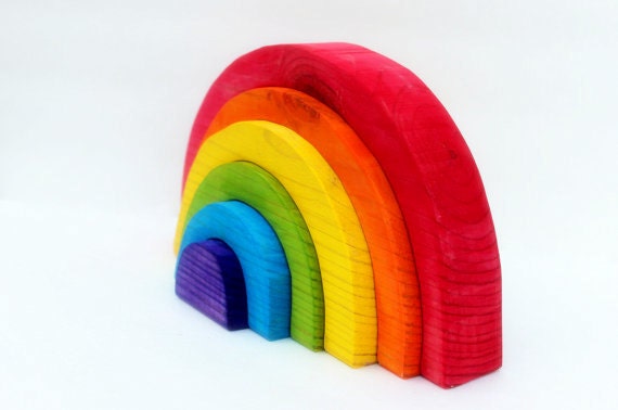 Wooden Rainbow Stacker