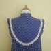 1970s andrade of honolulu blue prairie tent dress / medium
