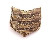 Belt Buckle Vintage 1970s Brass Tone Metal Harley Davidson Motorcycle