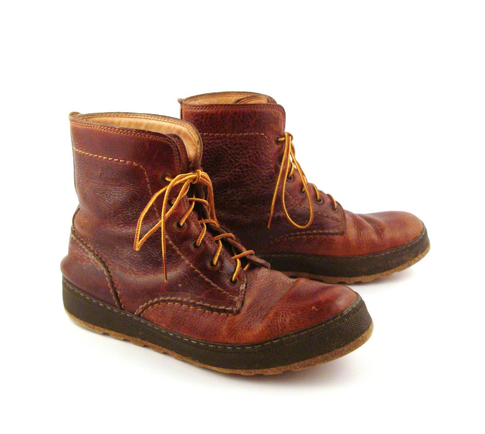 Barleycorn Boots Vintage 1980s Brown Leather  Men's size 8 1/2