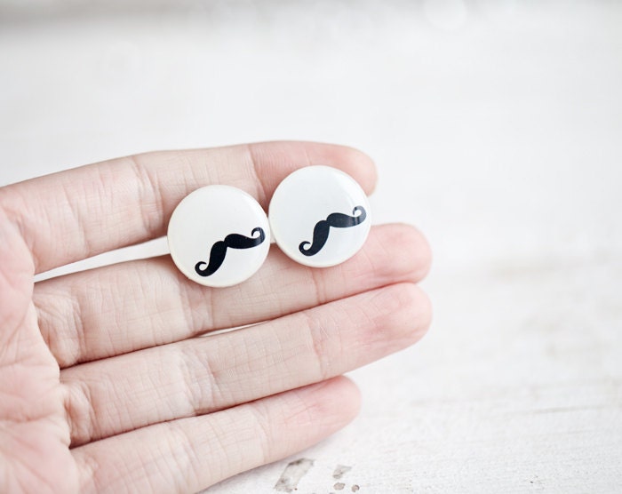 Mustache party cufflinks (C012)