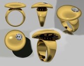 Cocktail Ring Pavee