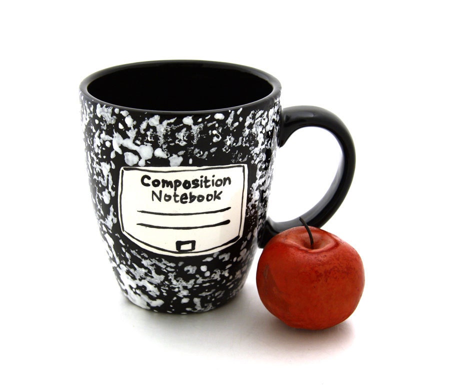 Composition notebook mug