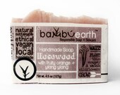 Soap : Fruity and Sweet Rosewood Soap Wrapped in Plantable Paper Made with Organic Oils