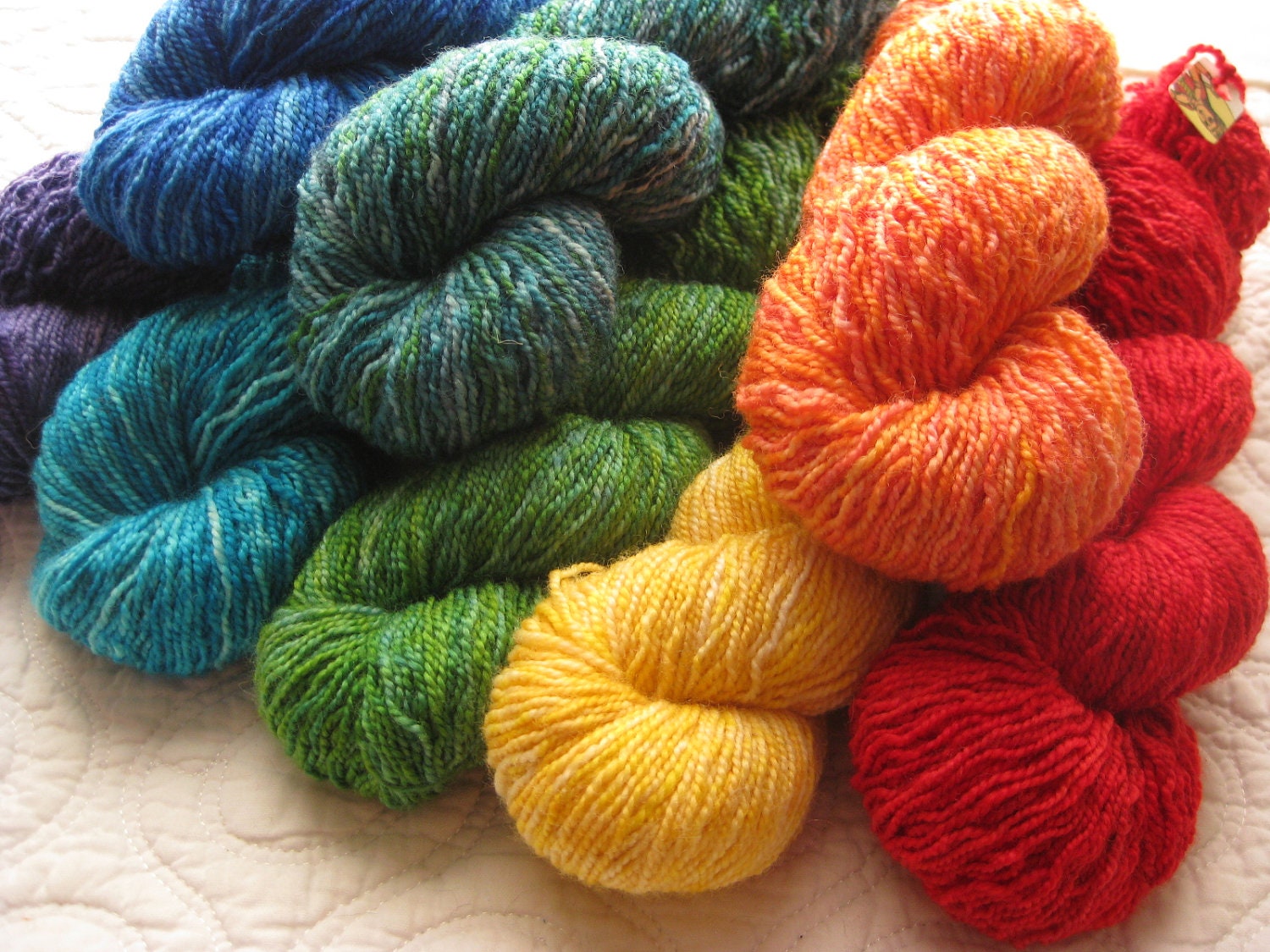 Semisolid 1/2 Skeins: Gemstone Rainbow Happiness to Share