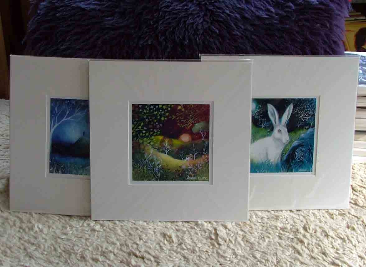 Earth and Moon art print by Amanda Clark