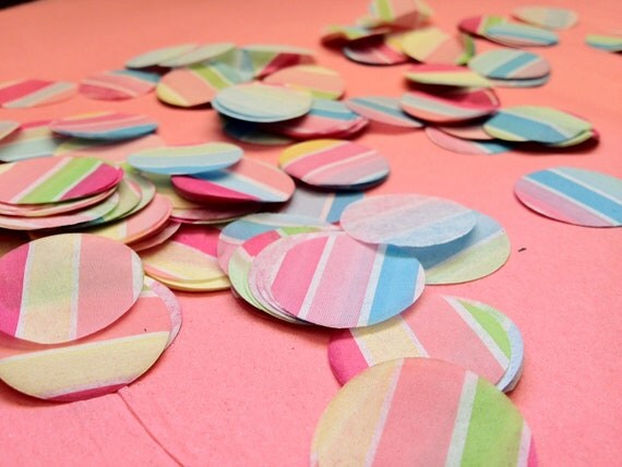Confetti - Parade Paper - Pinata Filler - Candy Stripes Il_570xn