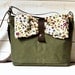 Unisex Waterproof  OLIVE GREEN 2 Messenger bag  / Laptop Bag / Diaper Bag / Travel Bag / Cross body