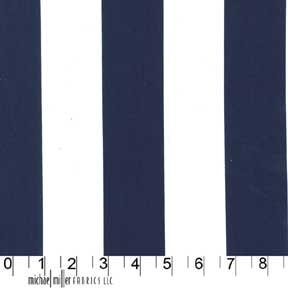 Michael Miller Two by Two Stripe in Midnight- 1 yard Listing