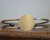 Cuff Bracelet, Bracelet Cuff - Antiqued Bronze, with 20mm Glue Pad