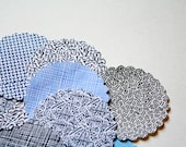 50 Scallop Circles from Security Envelopes