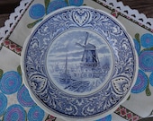 Vintage Blue Delft Charger Plate
