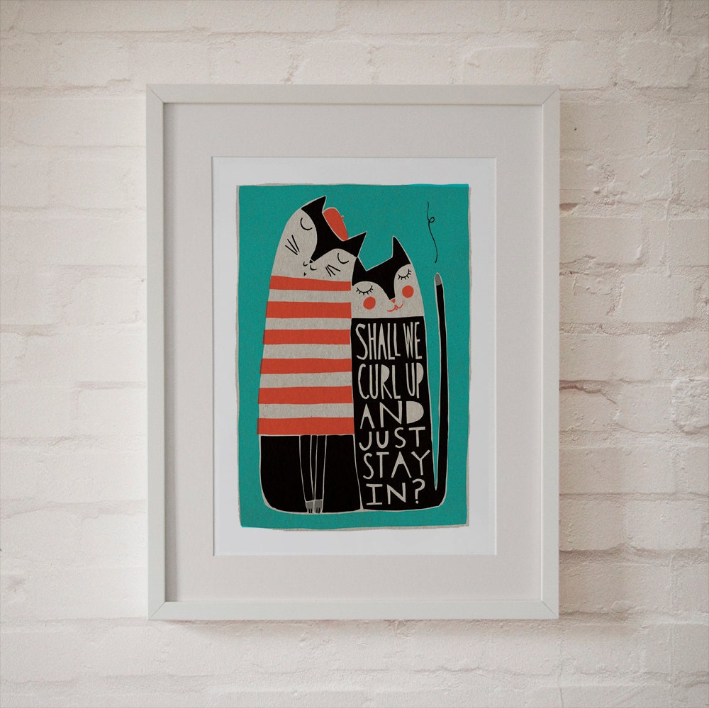 Shall We Curl Up - Fine Art Print (Large)