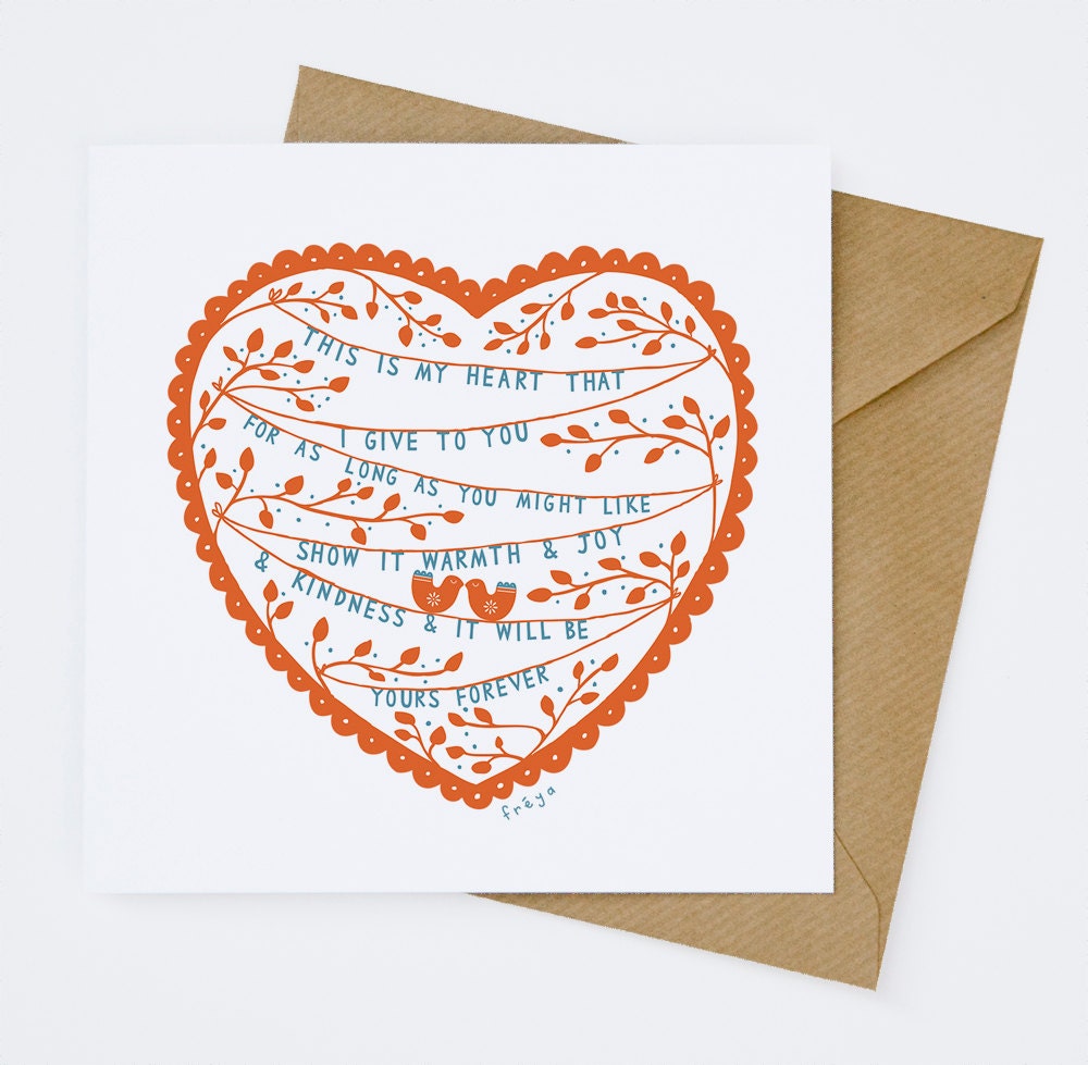 This is My Heart - Greeting Card (1-54C)
