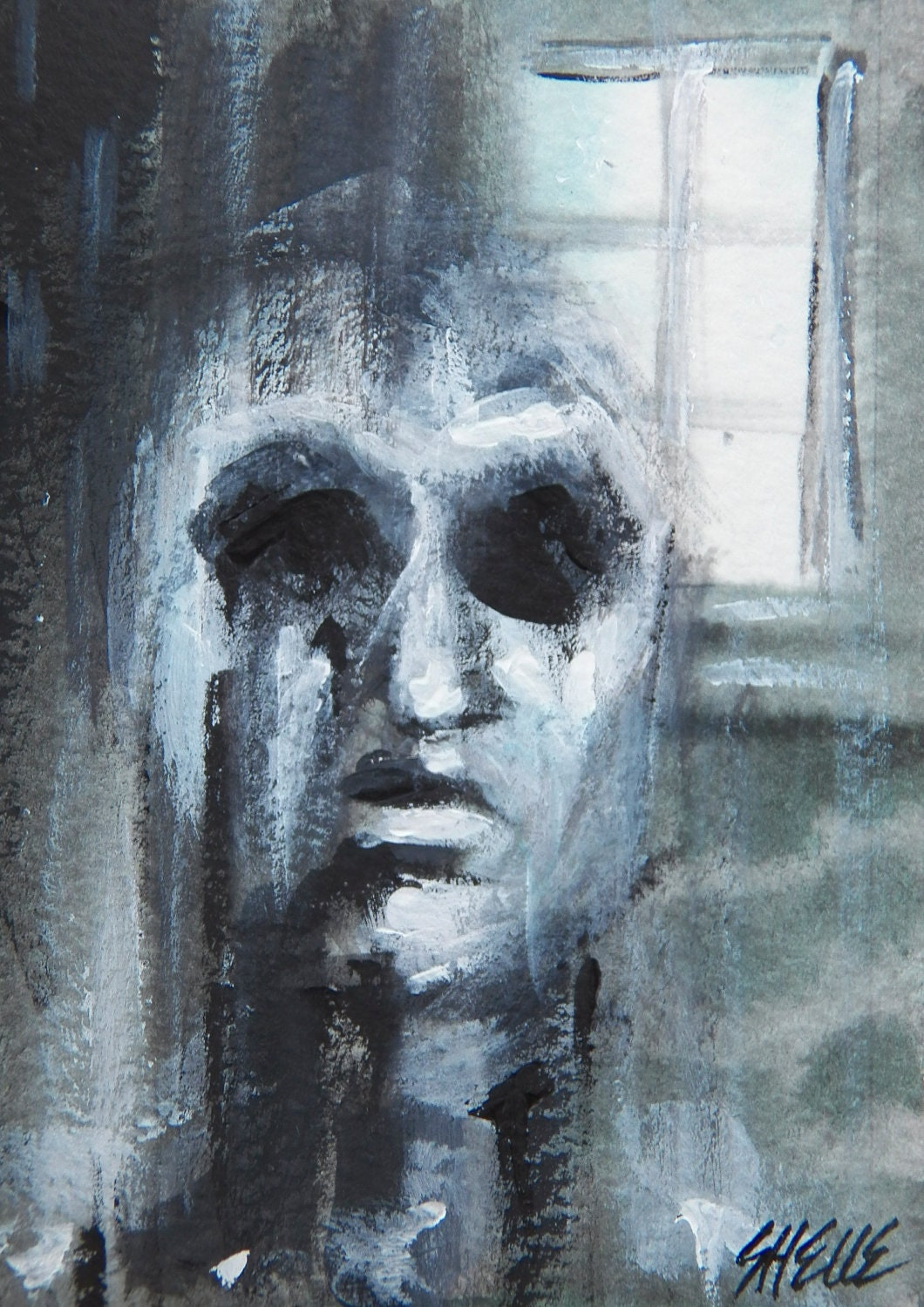 Original Christmas Aceo - The Ghost of Christmas Past