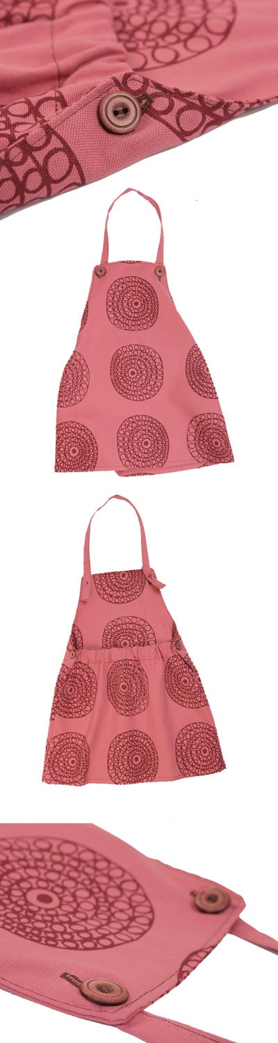 Pink pinafore. many colors and patterns