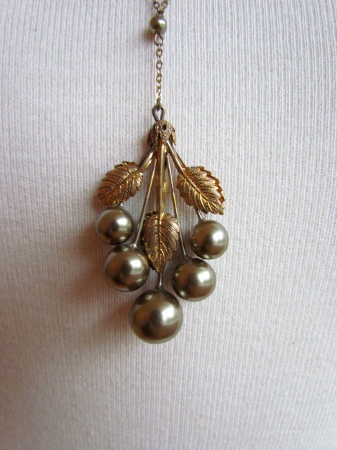 Circa 1920 Grape Cluster Necklace