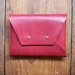 Red Leather Clutch