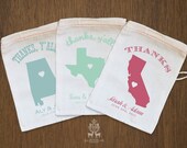 State Love Favor Bags