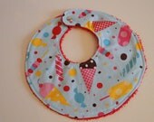 Free shipping - Handmade baby bib - Desssert party by Ann Kelle
