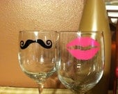 His & Hers Wine Glasses