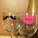 Reserved listing for missysl His & Hers Wine Glasses