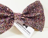 Glitter Dress Bow - Large - Colour Options