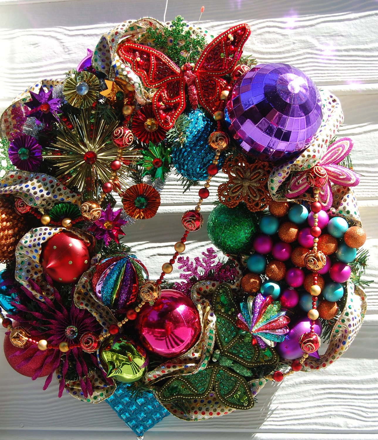 Holiday /Christmas Rainbow Wreath