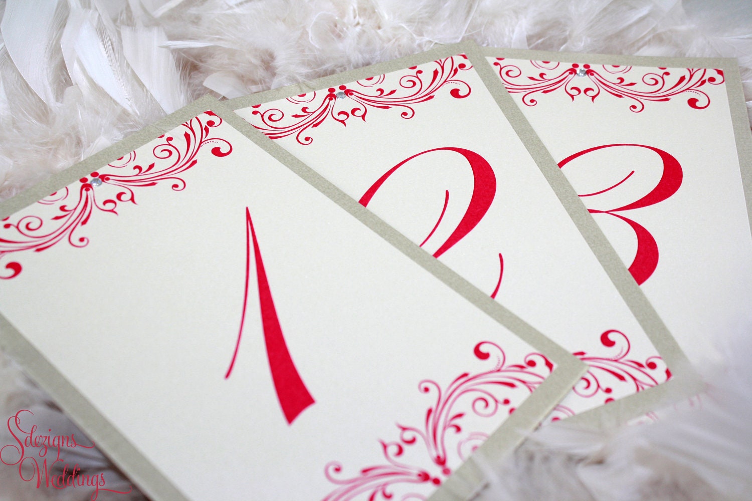 Vintage Flair Table Numbers - Set of 10 Il_570xn