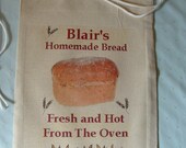 Bread Bag Cover, Personalize with your name, bread sack, bag