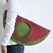 Large leather tote bag, large clutch, circle handbag fuchsia handbag, green handbag