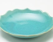 Shiny Aqua Green Lotus Bowl