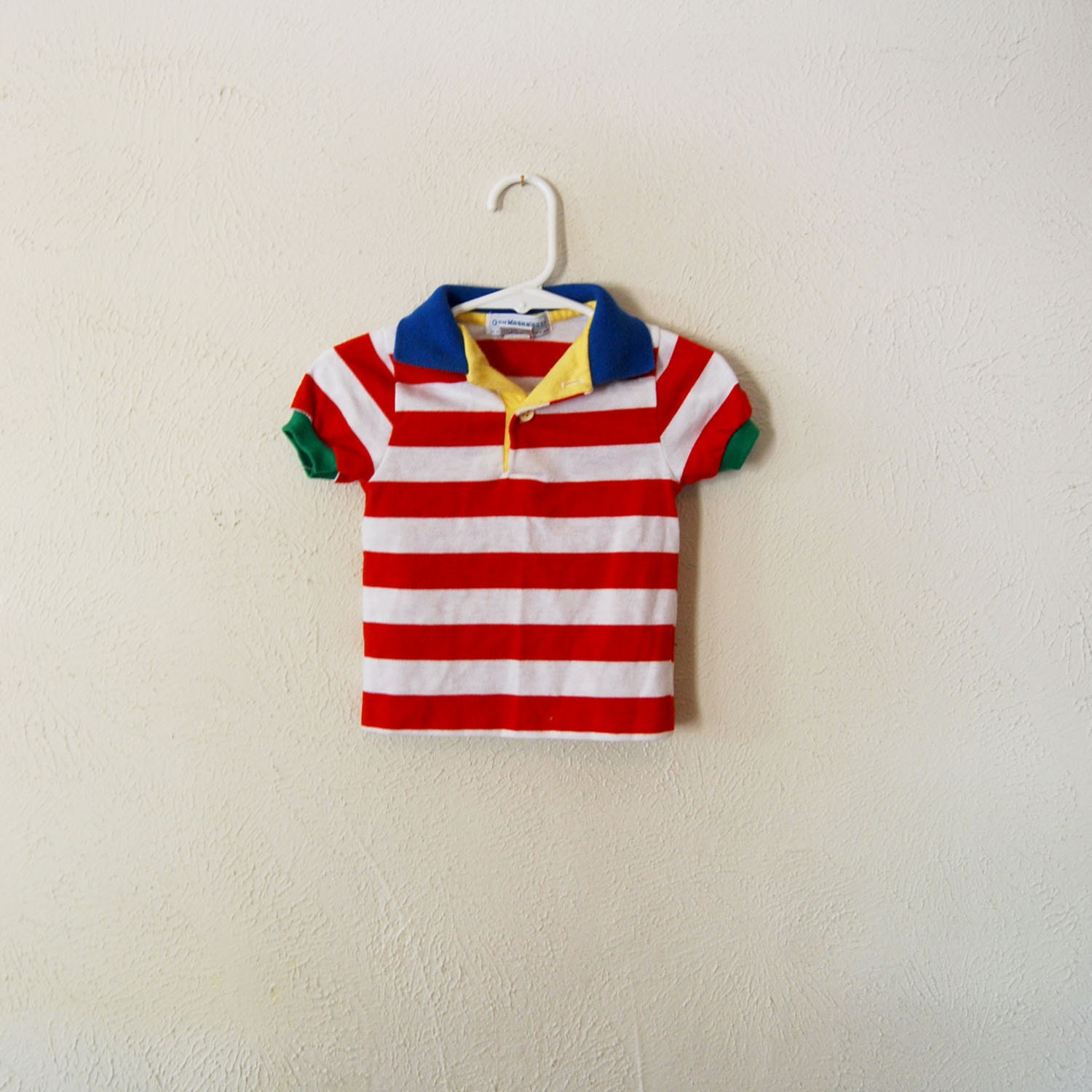 vintage made in america baby oshkosh striped collared shirt - olliesvintage