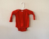 vintage red thermal two piece long john set