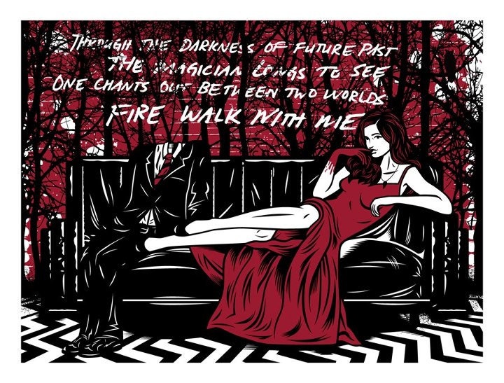 Garmonbozia - Twin Peaks - Crazy4Cult - Screen Printed Poster