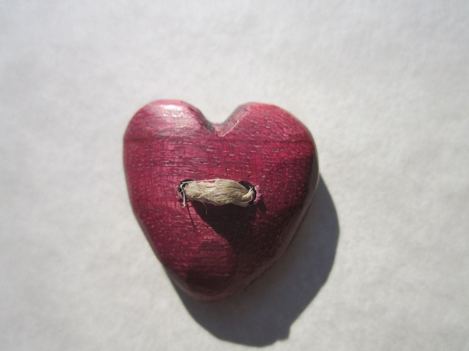 Custom Set- Heart Button Purple-  in Reclaimed Purpleheart- Wooden Button- Knitting, Sewing, Craft Buttons