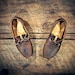 Annie Oakley "Westsiders" - Custom Handcrafted Oiled Dark Tan Leather Boat Shoes - MADE TO ORDER