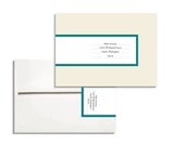 Printable Editable Envelope Wrap in Colored Border for A7 envelopes PDF