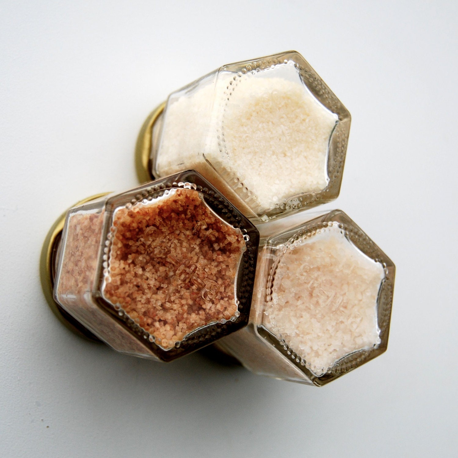 MARGARITA Mini: Gourmet Salts to Spice Up Your Beverages.  Pink Peru, Fresco Lime and Smoky Serrano Sats.