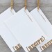 RECIPE CARD Set Letterpress - 10pack Modern Typography Brackets Tan Taupe Beige Khaki  (RTY3)