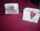 Baskets made from recycled paper