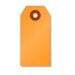 Mini Shipping Paper Tags - Sixteen Colors Available - 1.375 x 2.75 - Pack of 25 - Neon Orange